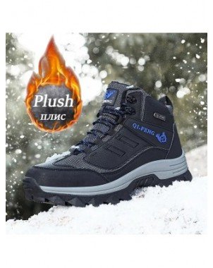 Brand Men Winter Snow Boots Waterproof Leather Sneakers Plush