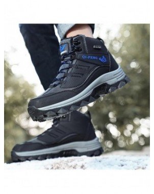 Brand Men Winter Snow Boots Waterproof Leather Sneakers Plush