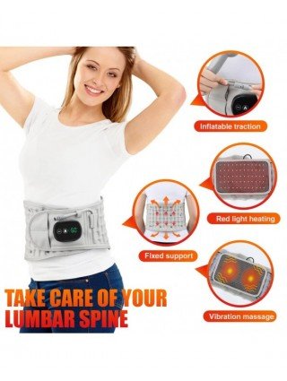 Decompression Inflate Back Belt Waist Air Lumbar Spin Traction