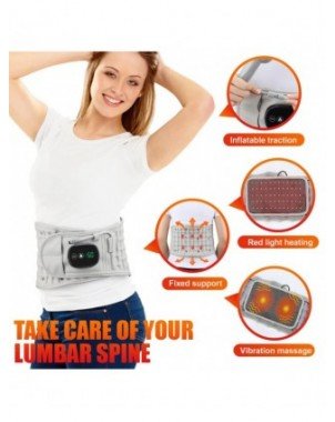 Decompression Inflate Back Belt Waist Air Lumbar Spin Traction