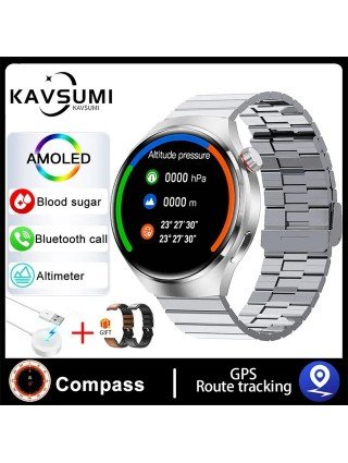 GT4 Pro Smart Watch NFC GPS sekimo AMOLED 360*360 HD ekranas