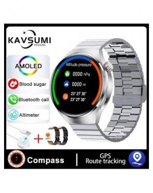 GT4 Pro Smart Watch NFC GPS sekimo AMOLED 360*360 HD ekranas