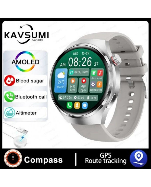 GT4 Pro Smart Watch NFC GPS sekimo AMOLED 360*360 HD ekranas