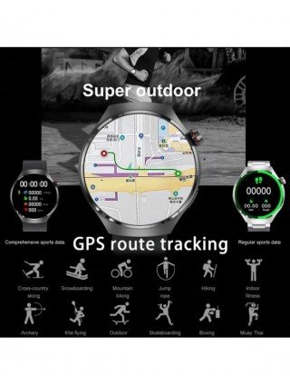 GT4 Pro Smart Watch Men NFC GPS Tracker AMOLED 360*360 HD