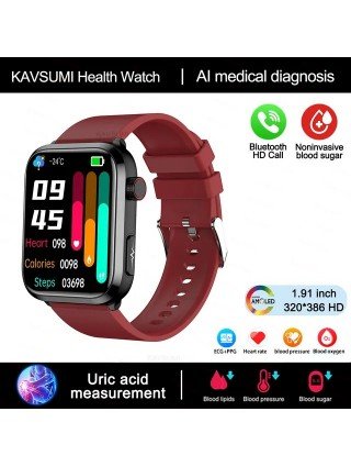 Medical Grade Smart Watch Blood Sugar Blood Lipid Uric Acid ECG
