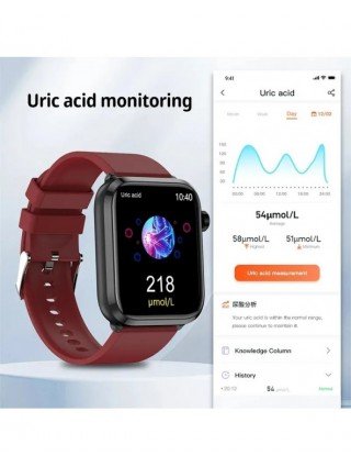 Medical Grade Smart Watch Blood Sugar Blood Lipid Uric Acid ECG