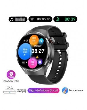 New GPS Smart Watch Mens GT4 Pro 360*360 HD Screen Heart rate