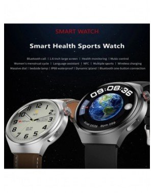 New GPS Smart Watch Mens GT4 Pro 360*360 HD Screen Heart rate