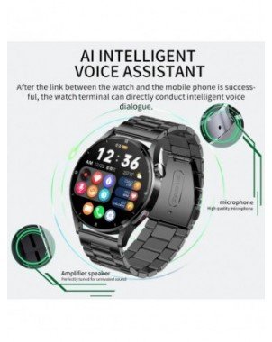 "Lige" laikrodis vyrams "Smart Watch" AMOLED HD ekranas Kūno