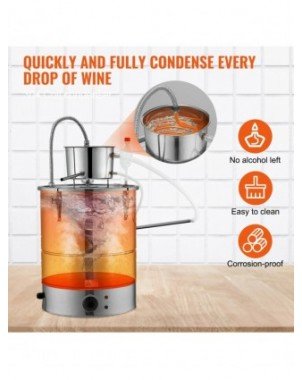 30/50L Stainless Steel Alcohol Distiller Alcohol Still