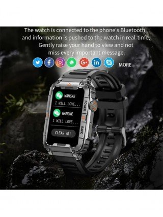 New GPS Smart Watch for Men Bluetooth Call Health Monitoring