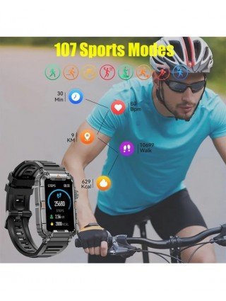 New GPS Smart Watch for Men Bluetooth Call Health Monitoring