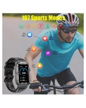 New GPS Smart Watch for Men Bluetooth Call Health Monitoring