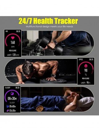 New GPS Smart Watch for Men Bluetooth Call Health Monitoring