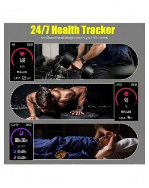 New GPS Smart Watch for Men Bluetooth Call Health Monitoring