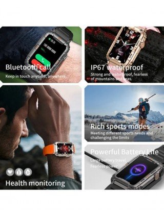 New GPS Smart Watch for Men Bluetooth Call Health Monitoring