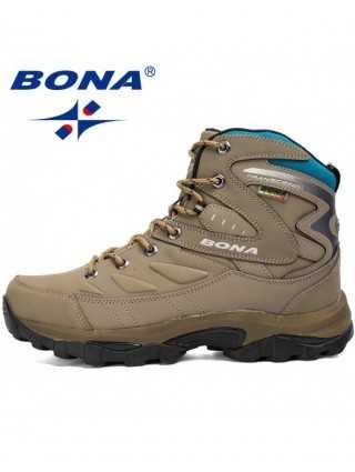 BONA New Hot Style Men Hiking Shoes Winter Outdoor Walking