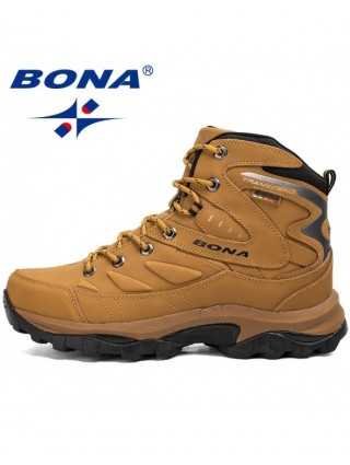 BONA New Hot Style Men Hiking Shoes Winter Outdoor Walking