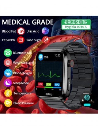 Medical Grade Smart Watch Blood Sugar Blood Lipid Uric Acid