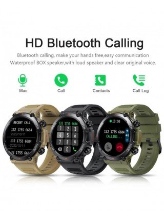 1.39 colių HD "Bluetooth" skambutis Smart Watch Vyrų sporto