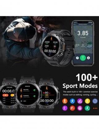 1.39 colių HD "Bluetooth" skambutis Smart Watch Vyrų sporto