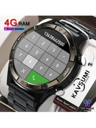 4G Memory Smart Watch AMOLED 454*454 HD Always Display The Time