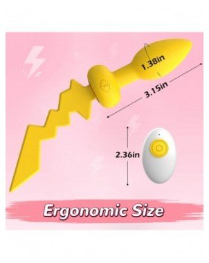 Anal Plug Lightning With Tail Butt Plug Vibrator Stopper
