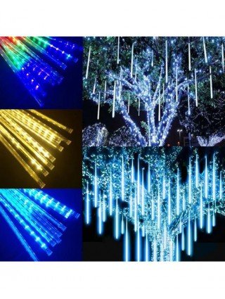 8 Tubes Meteor Shower Rain Led String Lights Street Fairy