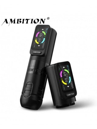 Ambition Zetton Wireless Tattoo Machine Pen Set Newest Straight