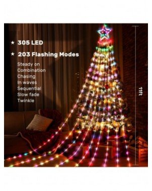 RGB Smart Christmas Tree Lights APP Remote Control USB LED