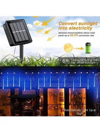 30/50 cm 10 vamzdžių Meteor Shower lietus LED žibintai Kalėdų