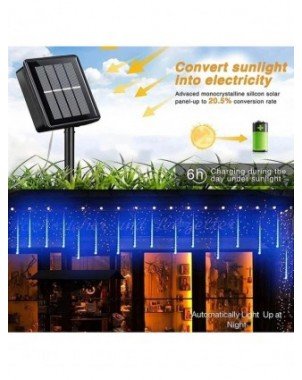 30/50 cm 10 vamzdžių Meteor Shower lietus LED žibintai Kalėdų