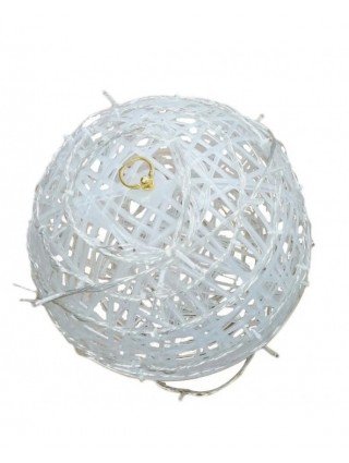 Christmas Tree Ornaments Lantern Ball LED String Light Rattan