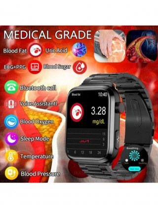 Medical Grade Smart Watch Blood Sugar Blood Lipid Uric Acid