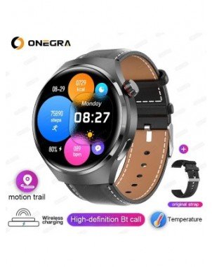 GPS Smart Watch Mens GT4 Pro 360*360 HD Screen Heart rate
