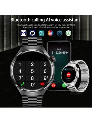 GPS Smart Watch Mens GT4 Pro 360*360 HD Screen Heart rate