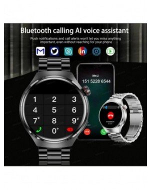GPS Smart Watch Mens GT4 Pro 360*360 HD Screen Heart rate