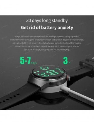GPS Smart Watch Mens GT4 Pro 360*360 HD Screen Heart rate