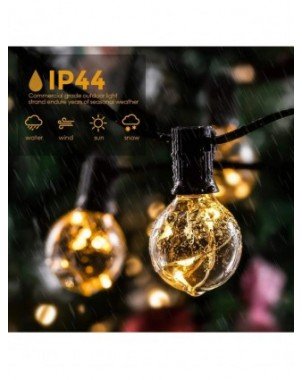 G40 Solar Lights Outdoor, Waterproof Garden Garland LED String