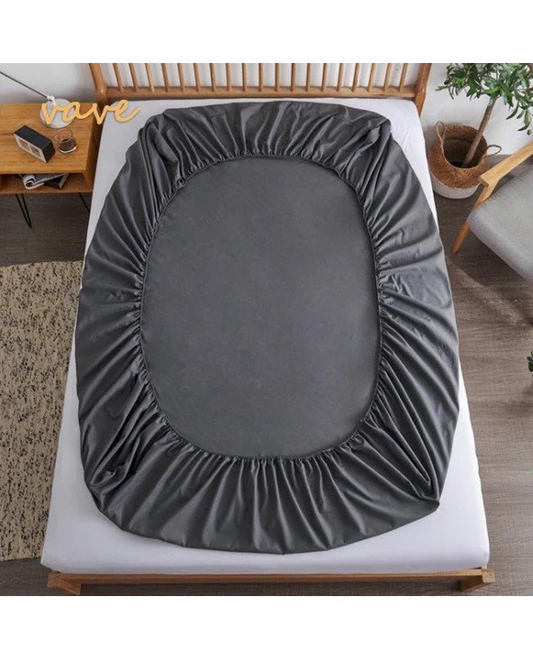 100 Cotton Fitted Bed Sheet with Elastic Band Solid Color 100 Cotton Fitted Bed Sheet with Elastic Band Solid Color