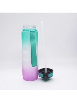 1 Liter Water Bottle Motivational Sport Water Bottle Leakproof