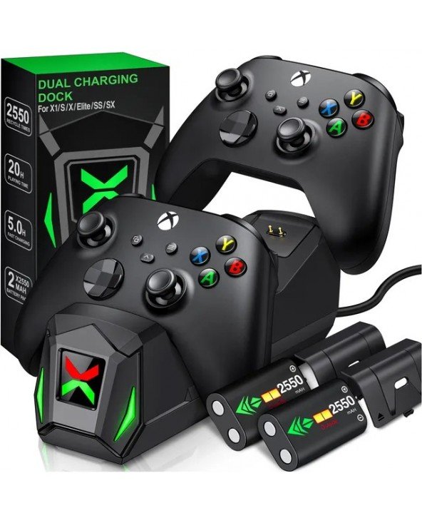 Dvigubas greitas įkroviklis "Xbox One X/S/Elite Xbox X/S" Dvigubas greitas įkroviklis "Xbox One X/S/Elite Xbox X/S"
