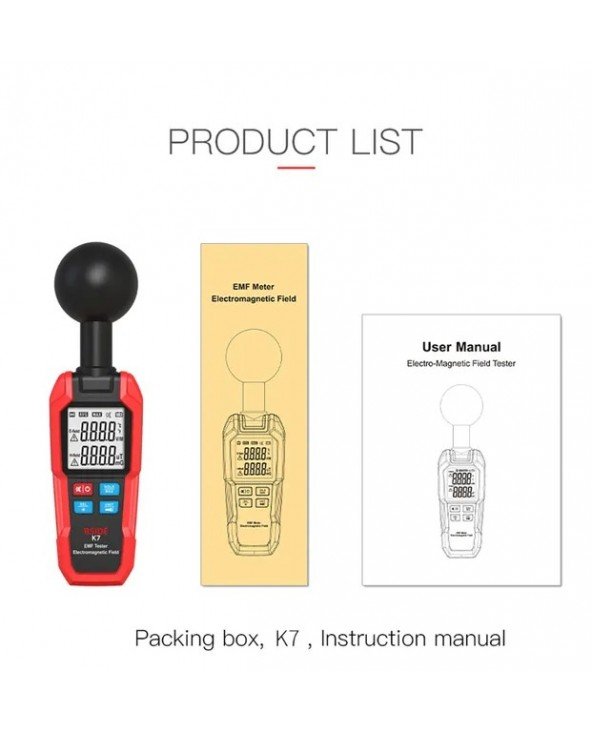 BSIDE EMF Meter Professional Electromagnetic Field Radiation BSIDE EMF Meter Professional Electromagnetic Field Radiation