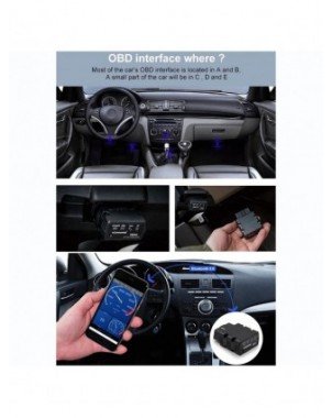 KW902 Bluetooth 5.0 ELM327 V1.5 OBDII Code Reader Auto Scanner