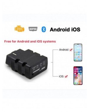 KW902 Bluetooth 5.0 ELM327 V1.5 OBDII Code Reader Auto Scanner
