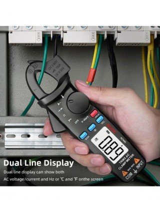Digital Clamp Meter Auto-Rang True RMS 1mA Accuracy 200A