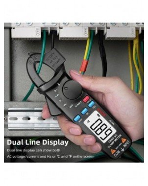 Digital Clamp Meter Auto-Rang True RMS 1mA Accuracy 200A