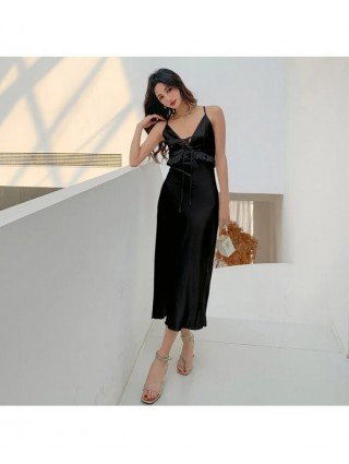 Sleepdress Summer Lady Sleepwear Sexy Strap Nightgown