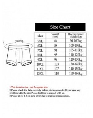 12XL 3PCS Vyrų apatiniai drabužiai Boxer Vyrų apatiniai