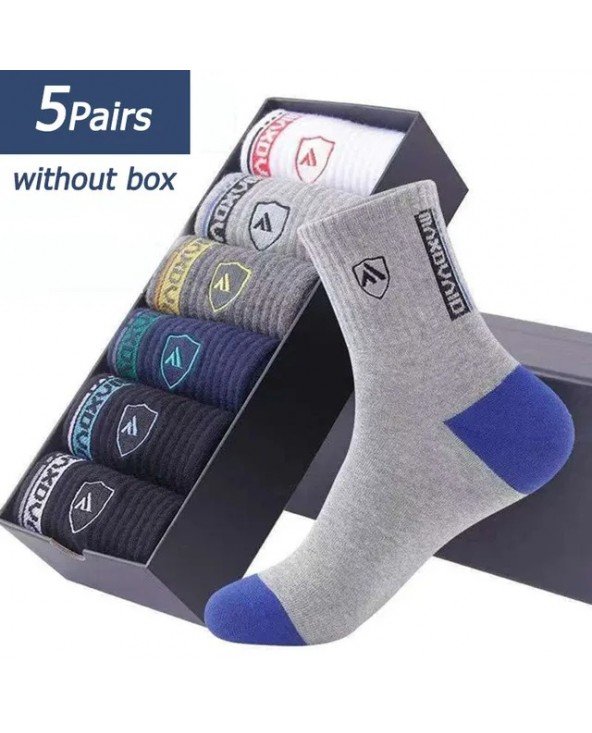 5 Pairs Apring And Fall Mens Sports Socks Summer Leisure Sweat 5 Pairs Apring And Fall Mens Sports Socks Summer Leisure Sweat